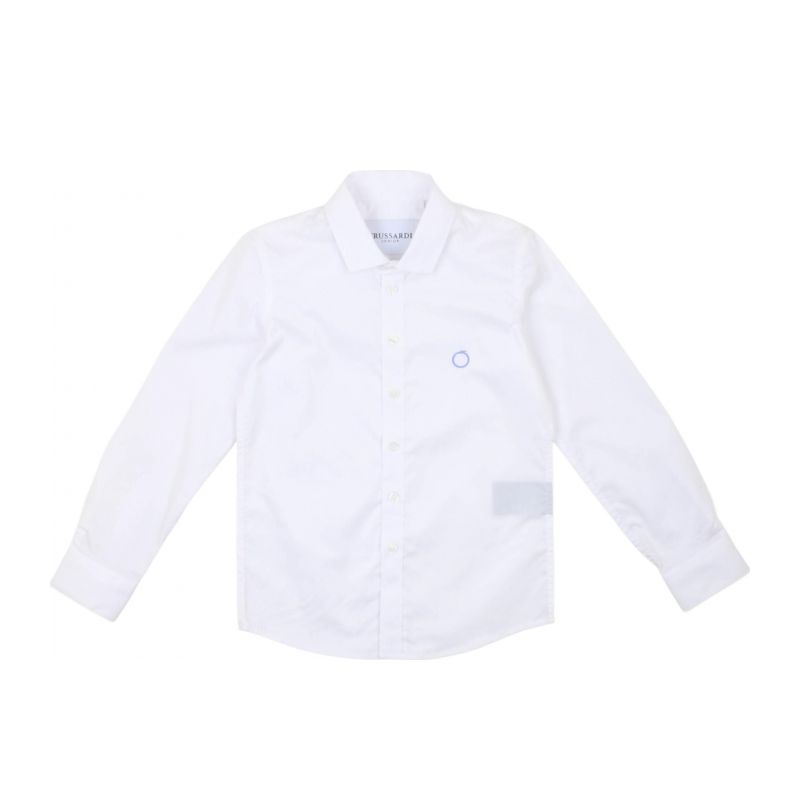 Блуза с дълъг ръкав момче TRUSSARDI TBP25020CA-WHITE
