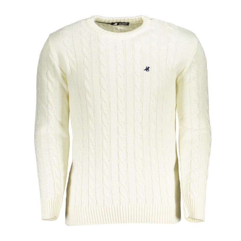 Бяла мъжка фланелка на us grand U.S. GRAND USTR952_BIPANNA