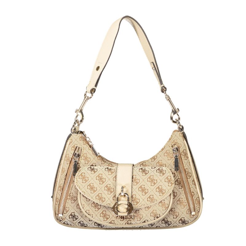 Дамска бежова чанта  jeans GUESS JG836218_BELATTEL