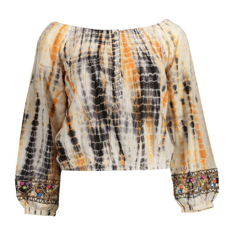 Дамска блуза DESIGUAL 22SWBW10_BEIGE_7011