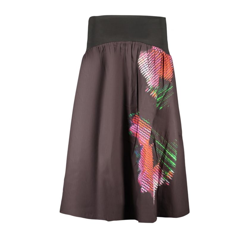 Дамска дълга пола черна DESIGUAL 26SWFW02_NE2000