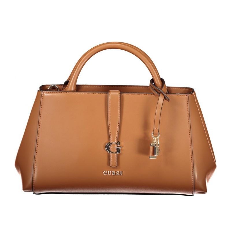 Дамска кафява чанта  jeans GUESS VG989606_MACOGNAC