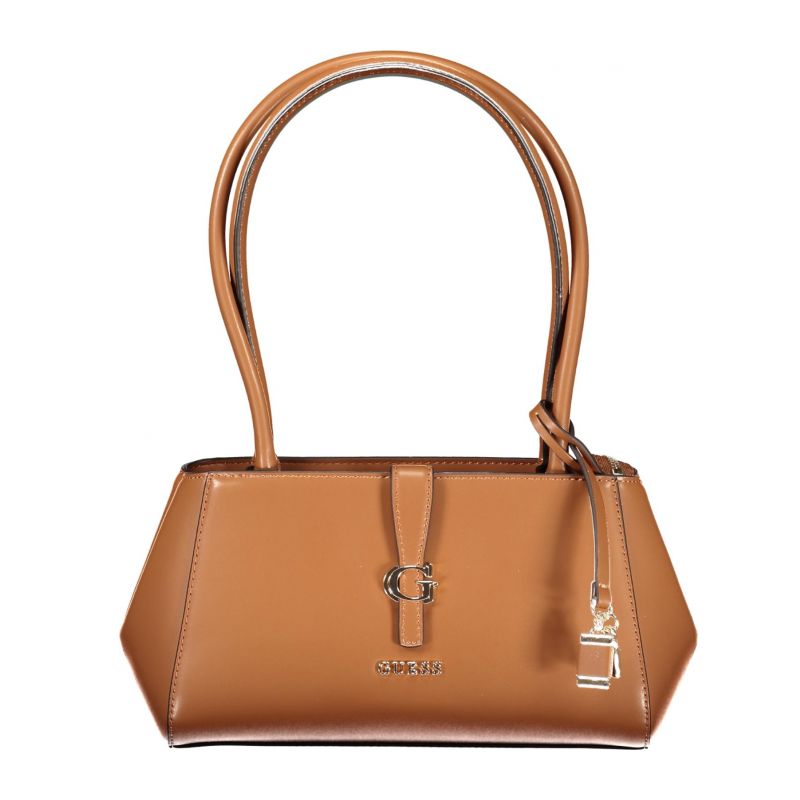 Дамска кафява чанта  jeans GUESS VG989608_MACOGNAC