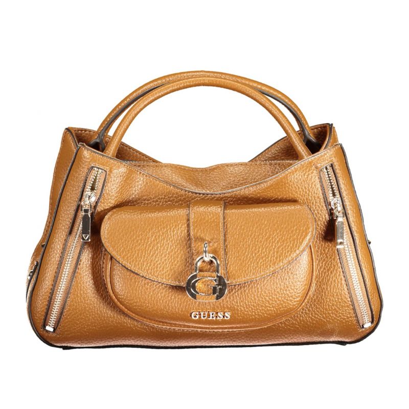 Дамска кафява чанта  jeans GUESS BG836206_MACARAMEL