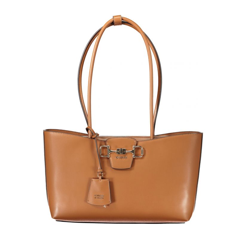 Дамска кафява чанта  jeans GUESS VG991023_MACOGNAC