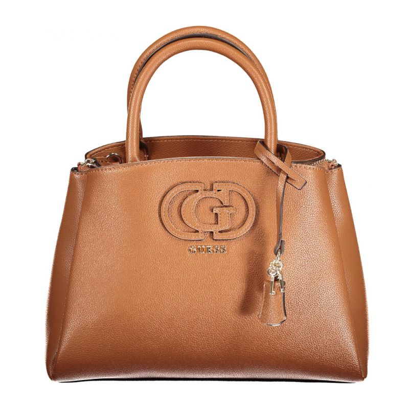 Дамска кафява чанта  jeans GUESS BG990506_MACOGNAC