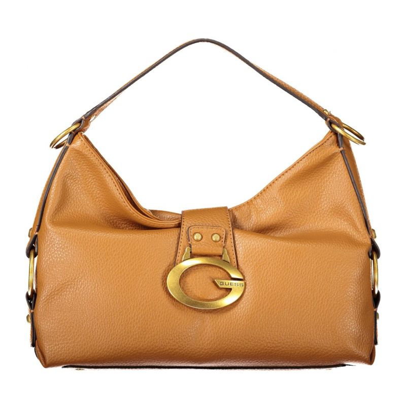 Дамска кафява чанта  jeans GUESS BB930818_MACOGNAC