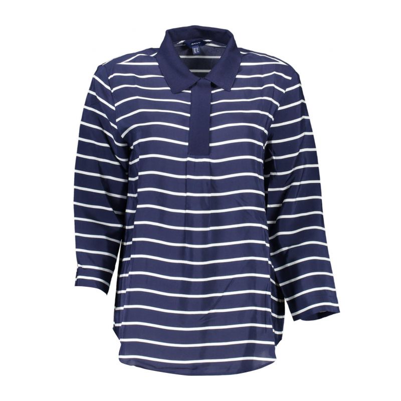 Дамска поло риза с 3/4 ръкави GANT 19014301074_BLU_423