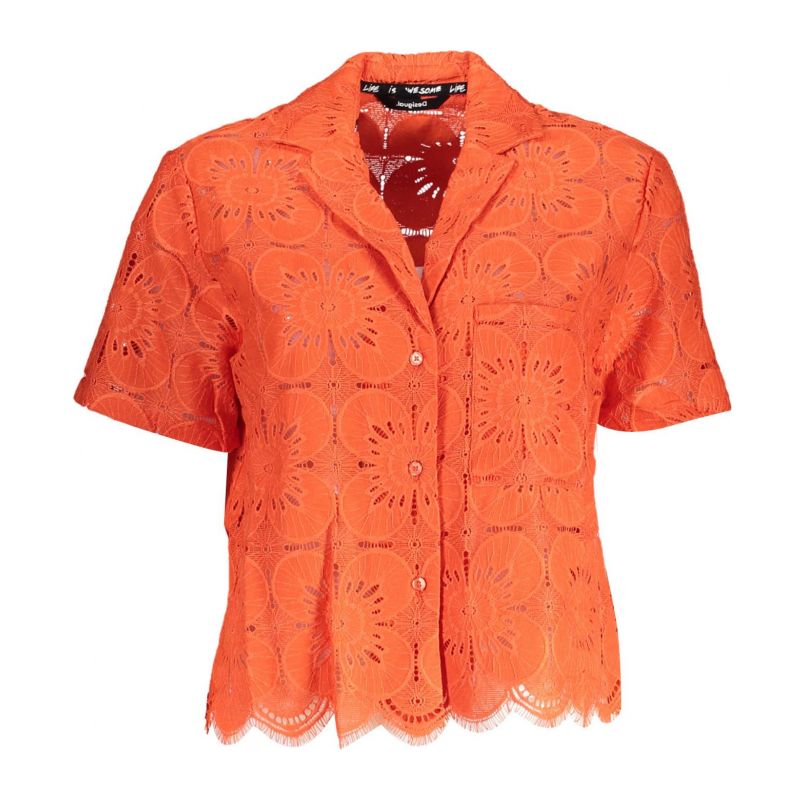 Дамска риза DESIGUAL 23SWCW09_ARANCIO_3074