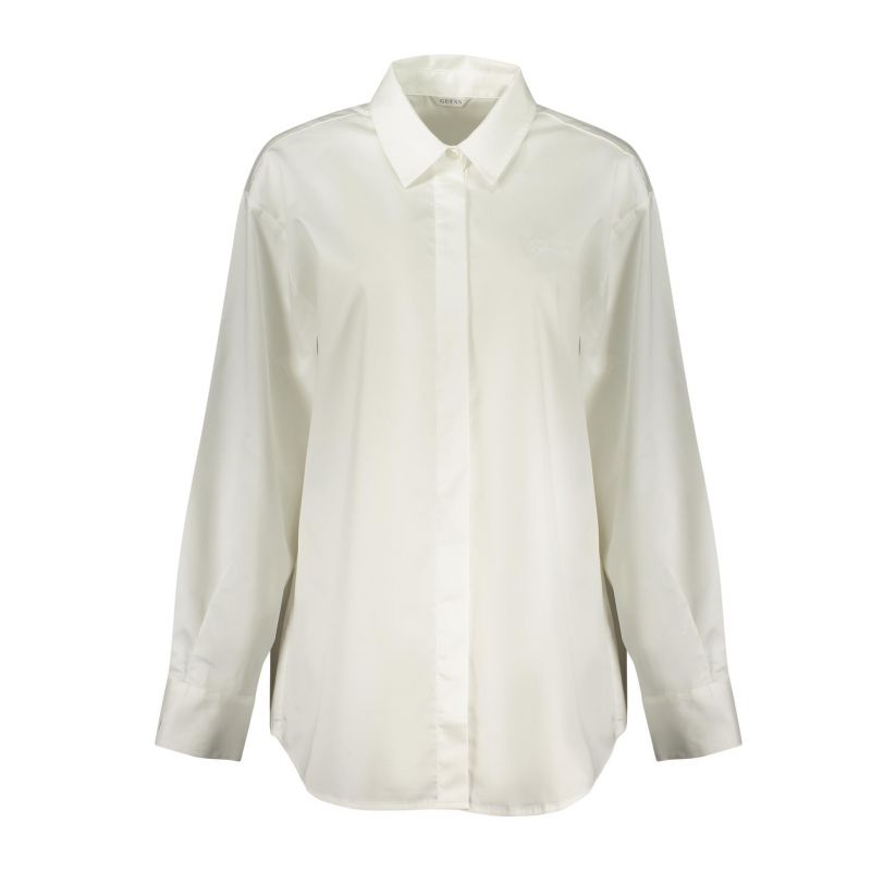 Дамска риза с дълъг ръкав  jeans, бяла GUESS W6RH57WAF10_BIG011