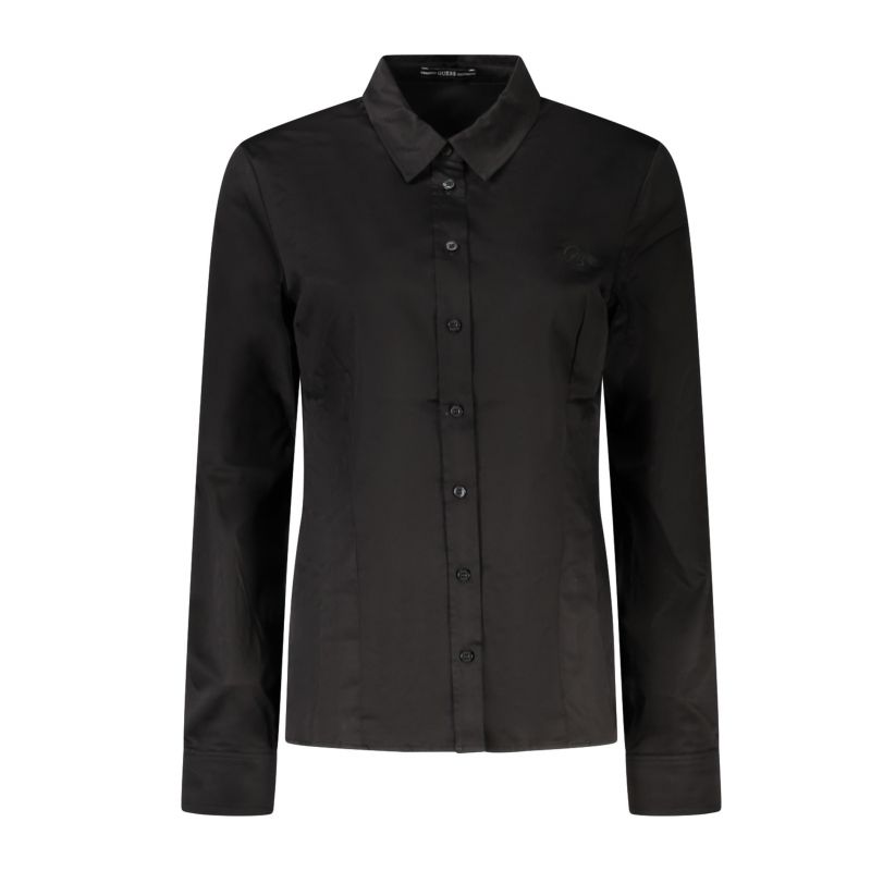 Дамска риза с дълъг ръкав  jeans, черна GUESS W2YH41WAF10_NEJBLK
