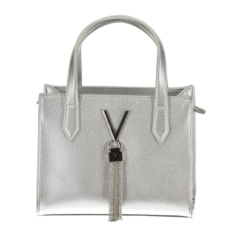 Дамска сребърна чанта  VALENTINO BAGS VBS1R415GDIVINA_AGARGENT