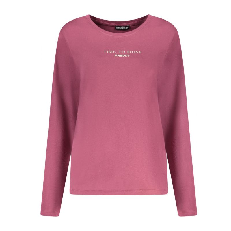 Дамска тениска с дълъг ръкав , лилава FREDDY F25WCRT4_VIK92