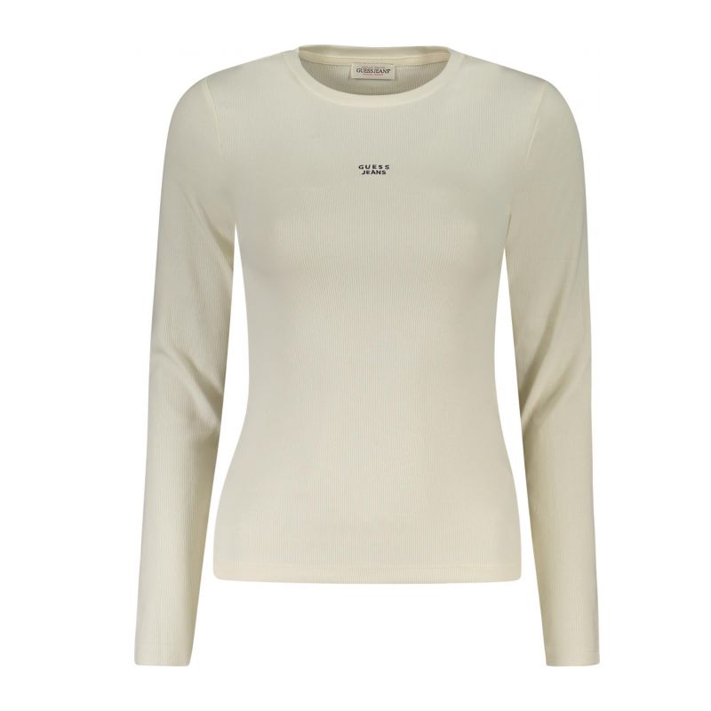 Дамска тениска с дълъг ръкав  jeans, бяла GUESS W5BP01KA0H1_BIG053