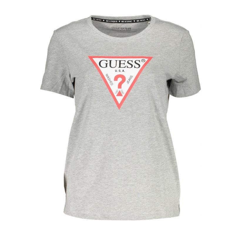 Дамска тениска с къс ръкав  jeans, сива GUESS W1YI1BI3Z11_684B77D_GRIGIOLMGY