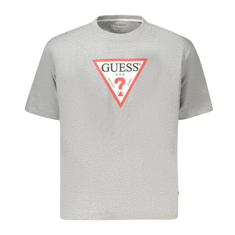 Дамска тениска с къс ръкав  jeans, сива GUESS W4YI76K8HM0_GRH90Z