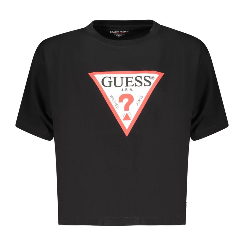 Дамска тениска с къс ръкав  jeans, черна GUESS W4YI73K8HM0_NEJBLK