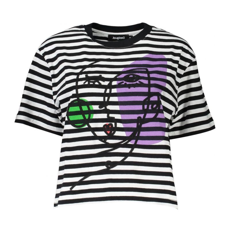 Дамска тениска с къс ръкав DESIGUAL 23SWTK17_B6FC9E8_NERO2000