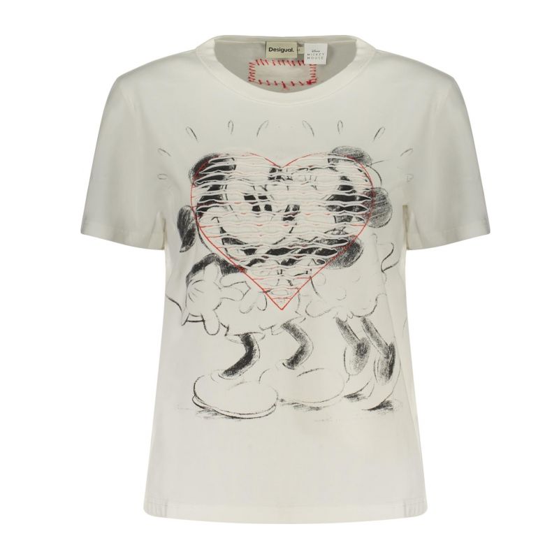 Дамска тениска с къс ръкав DESIGUAL 26SWTK42_BI1000