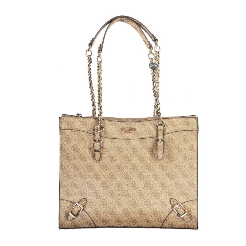 Дамска чанта GUESS SG874423_BEIGE_LATTE-LOGO