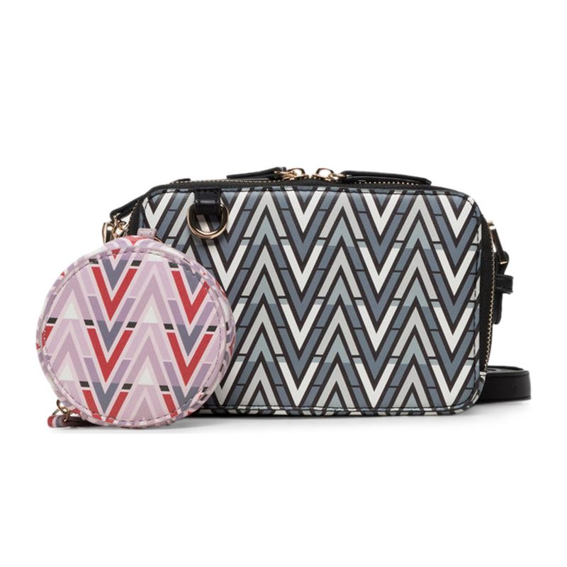 Дамска чанта през рамо VALENTINO BY MARIO VALENTINO TONIC-VBS69904_NERO-MULTI