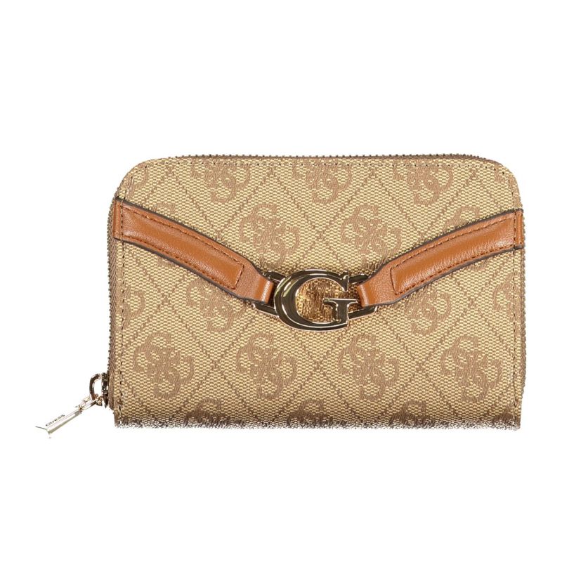 Дамски бежов портфейл  jeans GUESS