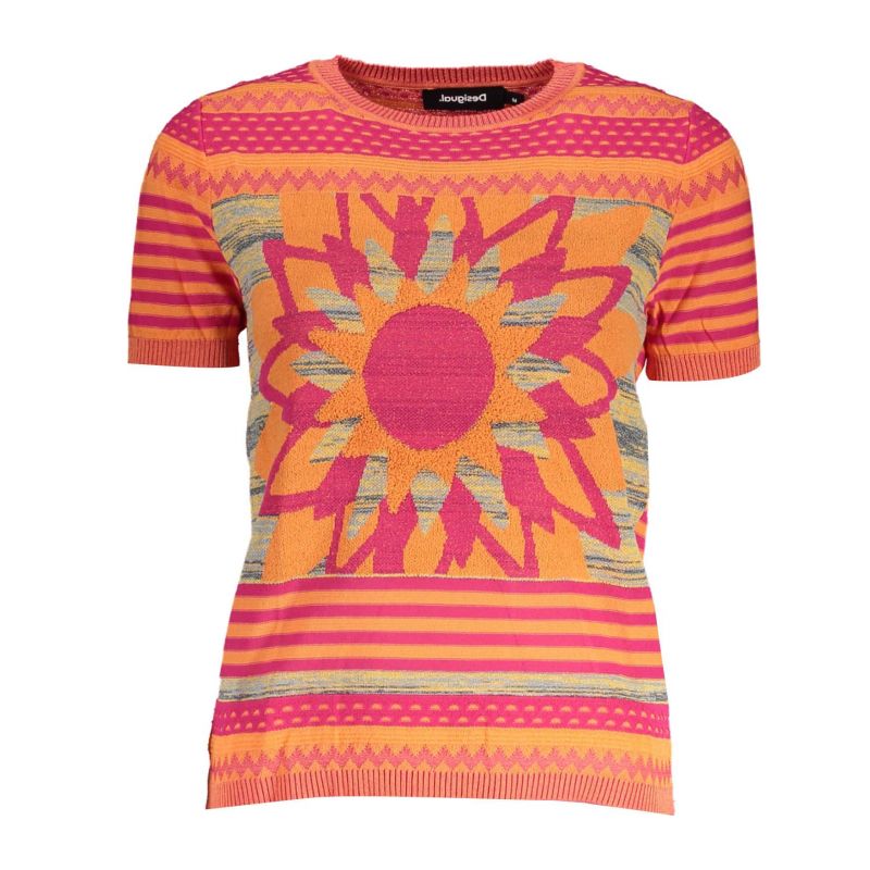 Дамски пуловер DESIGUAL 23SWTKAD_ARANCIO_7002