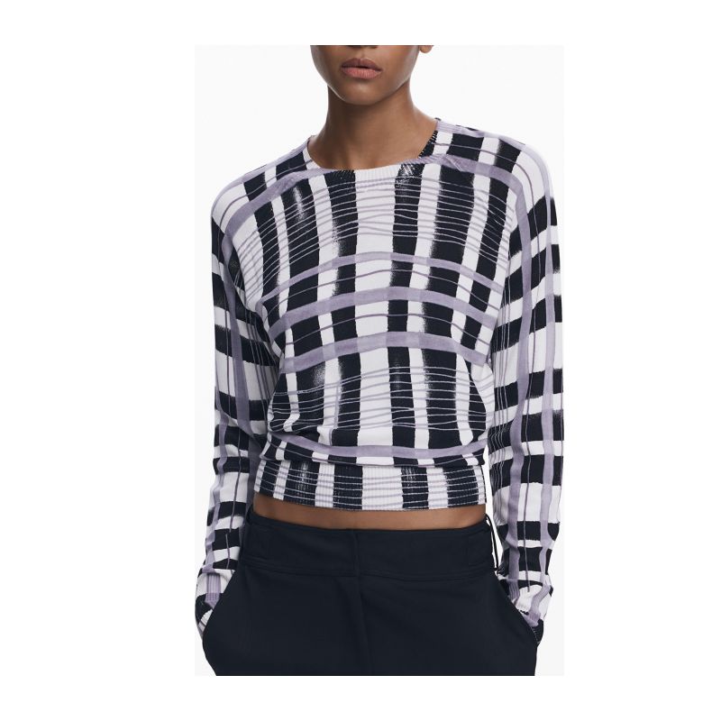 Дамски пуловер DESIGUAL 25WWJF41_BI2000