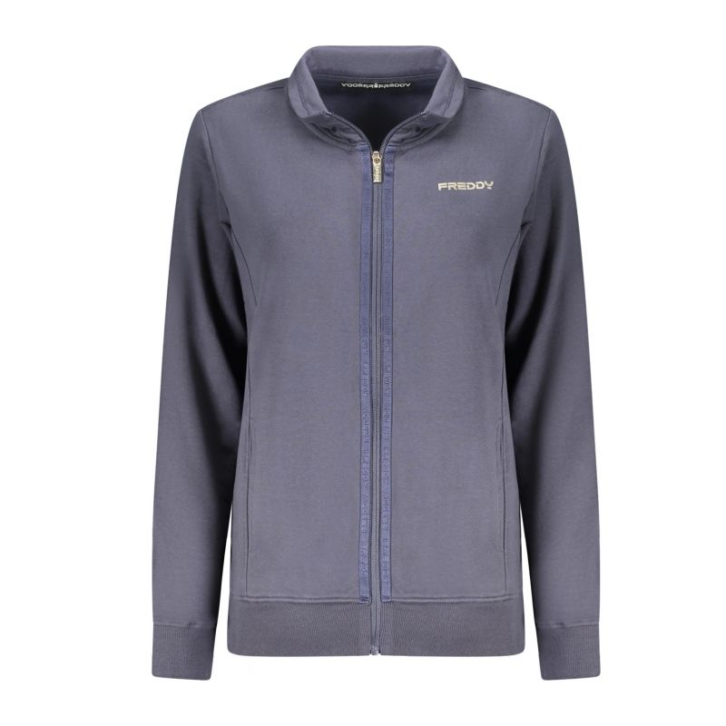 Дамски суитшър с цип синя FREDDY F25WCRS4_BLB109