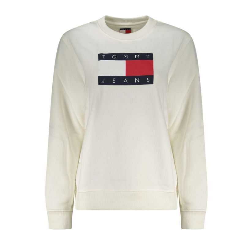 Дамски суитшърт с цип , бял TOMMY HILFIGER DW0DW22564_BIYBL