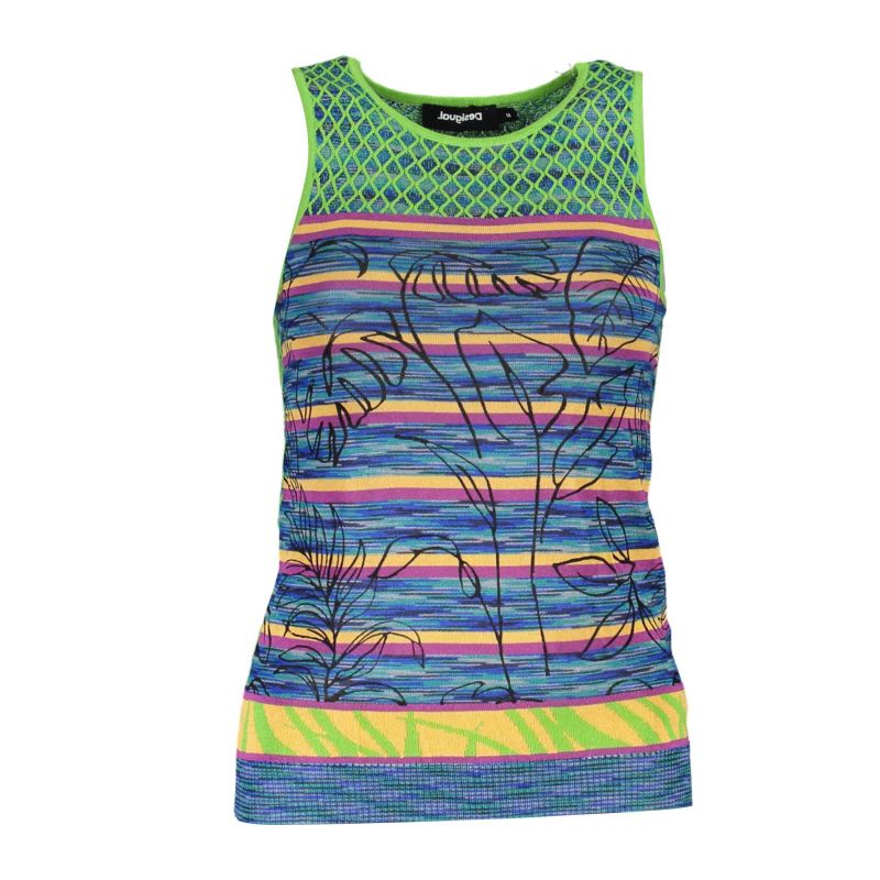 Дамски топ DESIGUAL 23SWTKBC_1658E85_VERDE4050