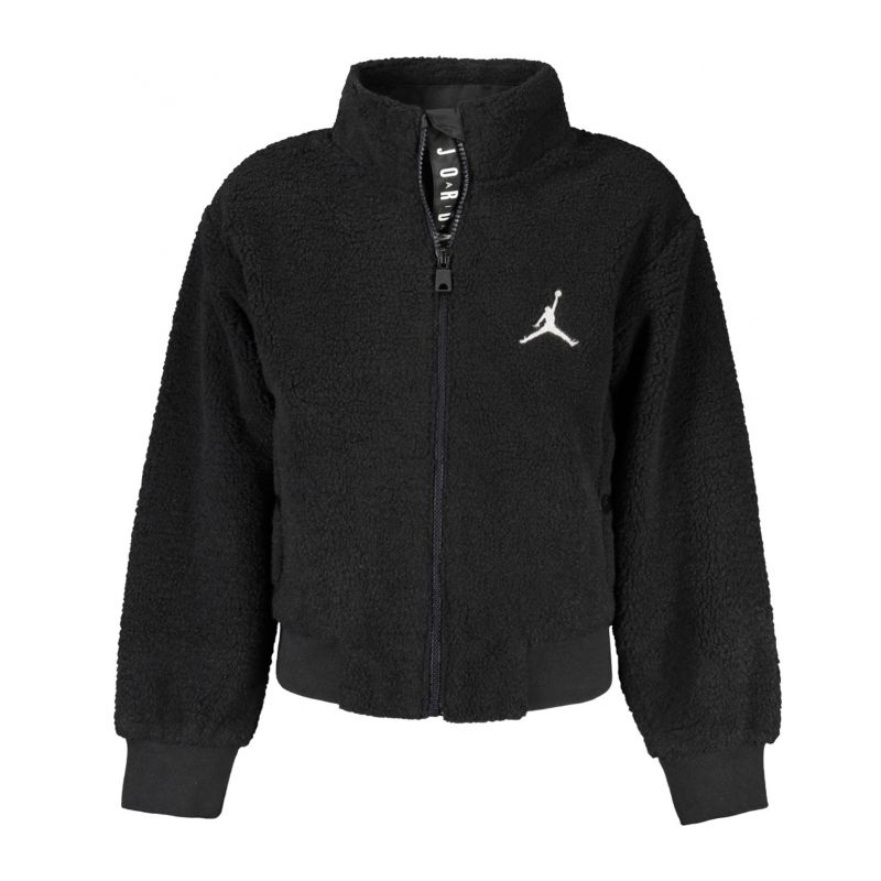 Дамски черен суитшърт с цип  JORDAN 45D193_NEBLACK