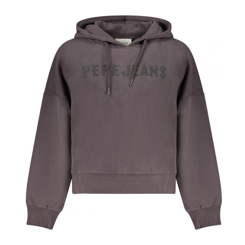 Дамски черен суитшърт с цип  PEPE JEANS PL5800041BERENINA_NE990