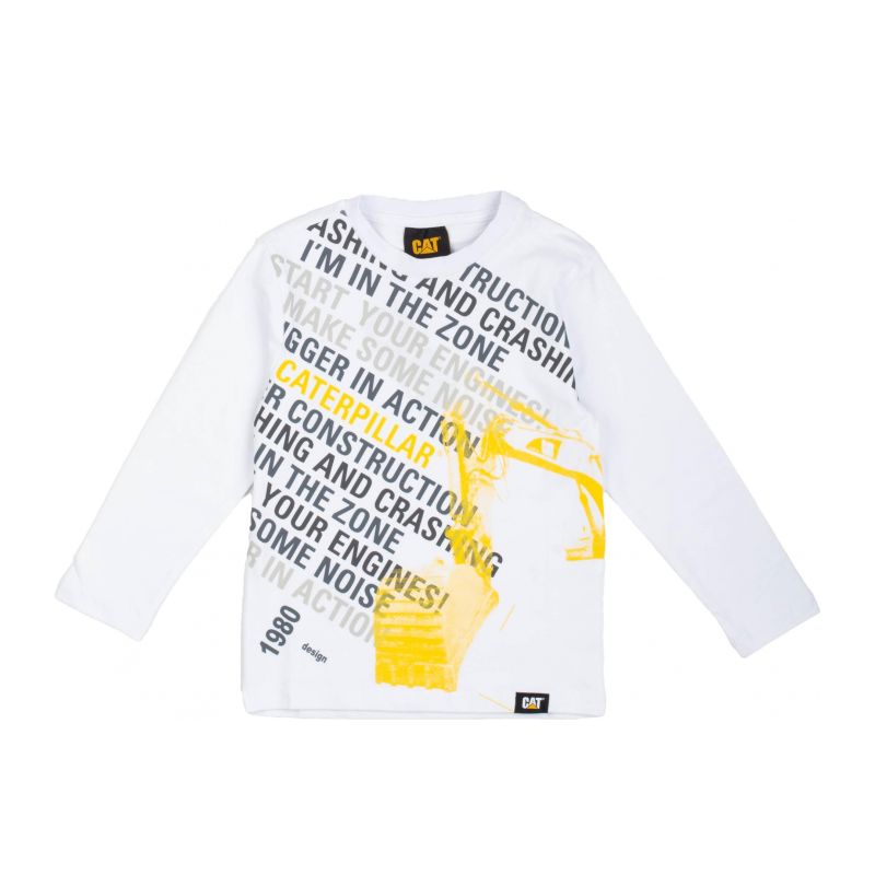 Детска блуза момче CATERPILLAR 2931M0010-WHITE