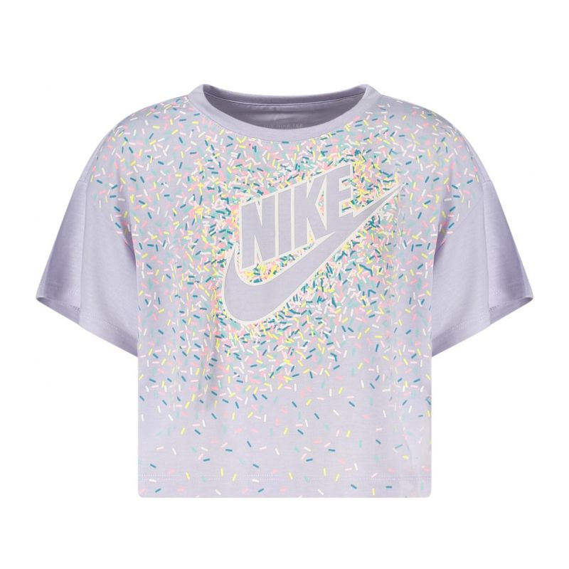 Детска лилава тениска с къс ръкав  NIKE 36H791_VIPURPLE