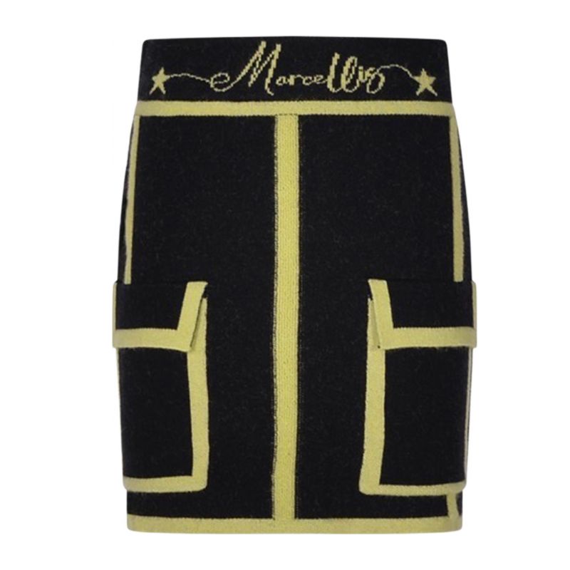 Детска пола MARC ELLIS JMJSK00184-BLACK-LIME