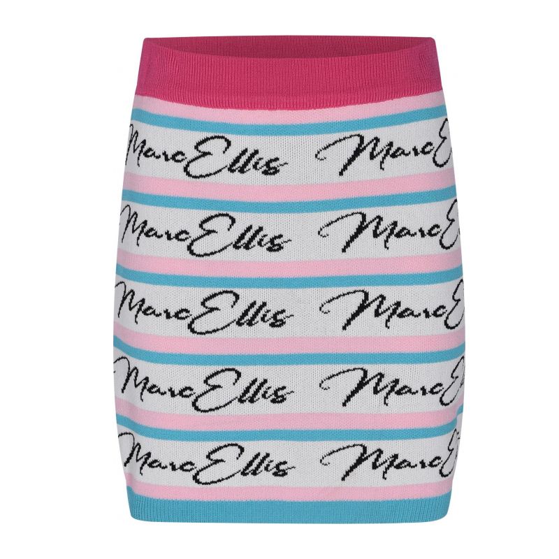 Детска пола MARC ELLIS JMJSK01202-WHITE-MULTICOLOR