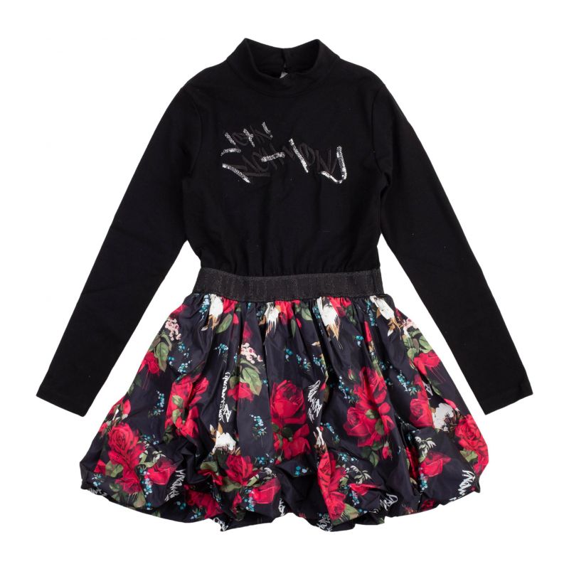 Детска рокля JOHN RICHMOND RGA22108VE-BLACK-F-R-