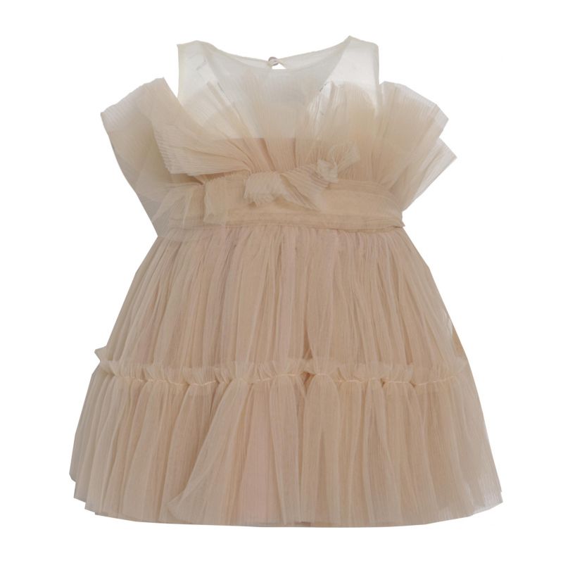 Детска рокля FUN&FUN FNCBDR14035-NATURAL-ROSE