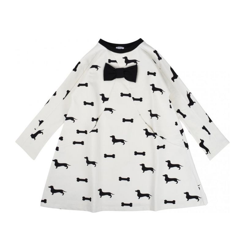 Детска рокля PICCOLA LUDO BF2WB090PANNA-NERO