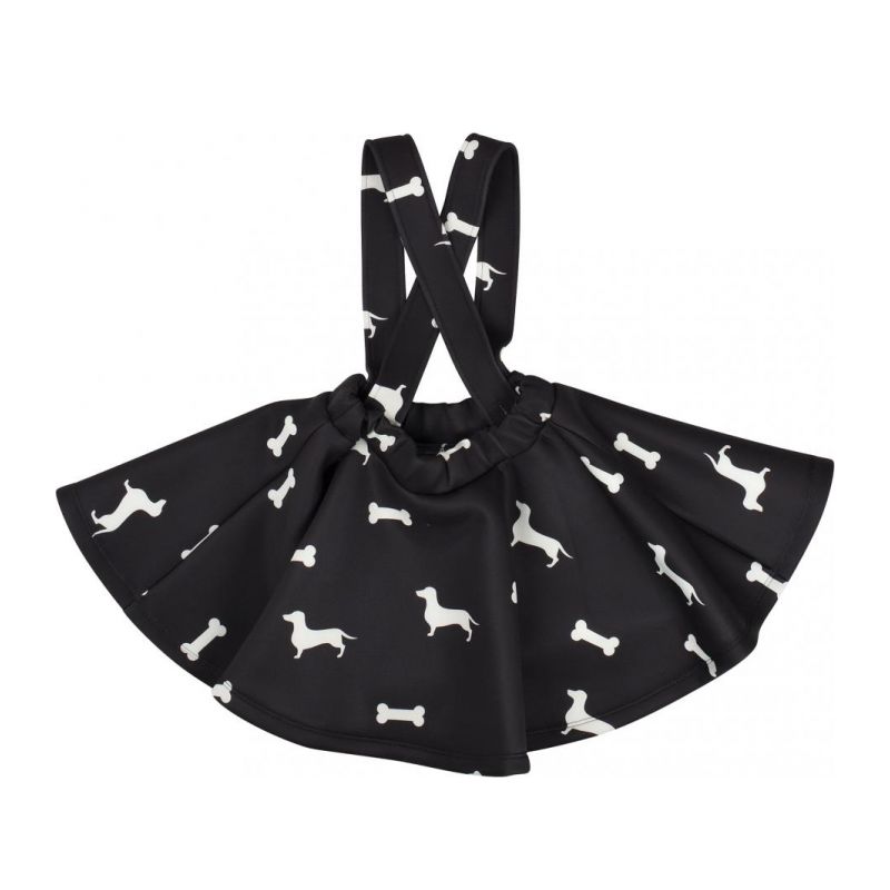 Детска рокля PICCOLA LUDO BF2WB011NERO-CANI-OSSI