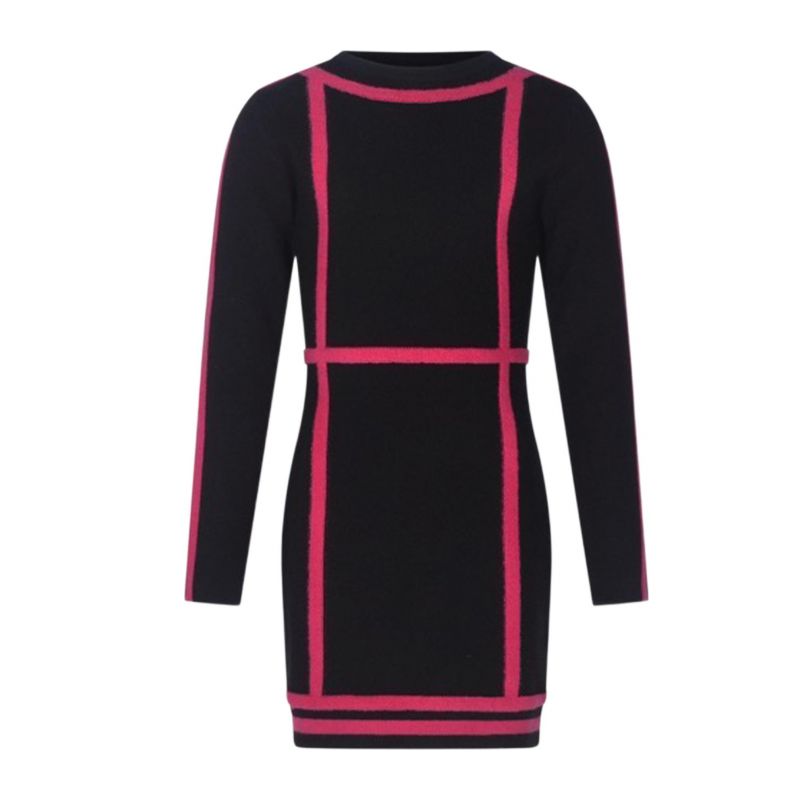 Детска рокля MARC ELLIS JMJDR00185-BLACK-FUCSIA