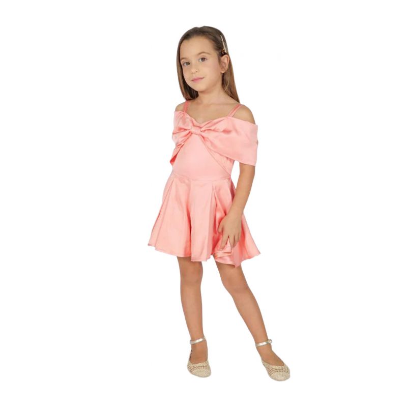 Детска рокля FUN&FUN FNCBJP01045-SALMON-ROSE