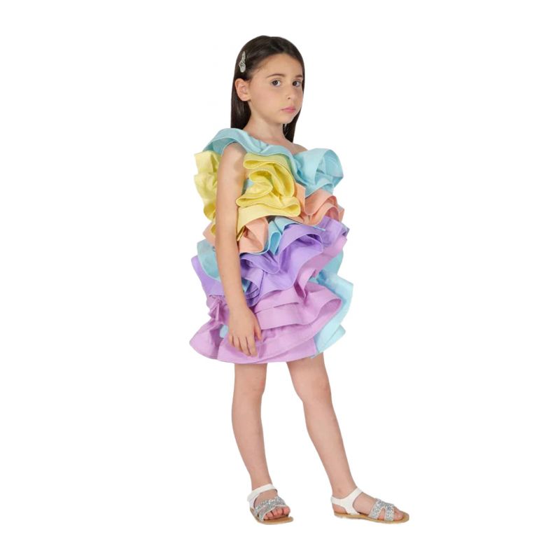 Детска рокля FUN&FUN FNCBDR01062-MULTICOLOR