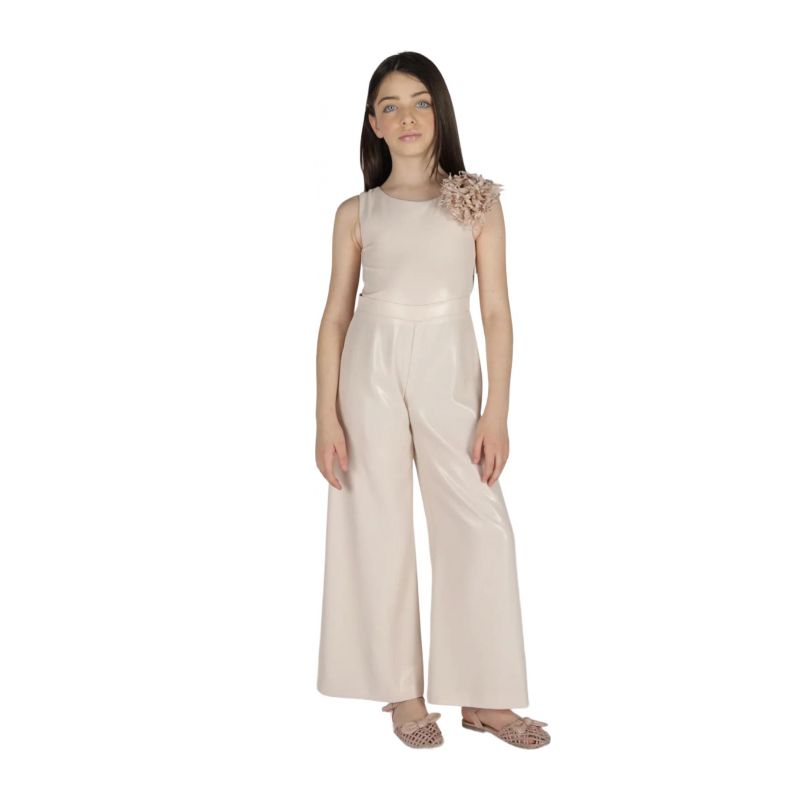 Детска рокля FUN&FUN FNCJJP01067-BEIGE-GOLD