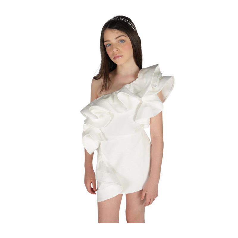 Детска рокля FUN&FUN FNCJJP01026-OFF-WHITE