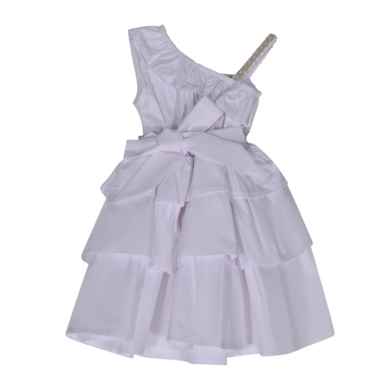 Детска рокля HATE LOVE HLNDR01697-OFF-WHITE