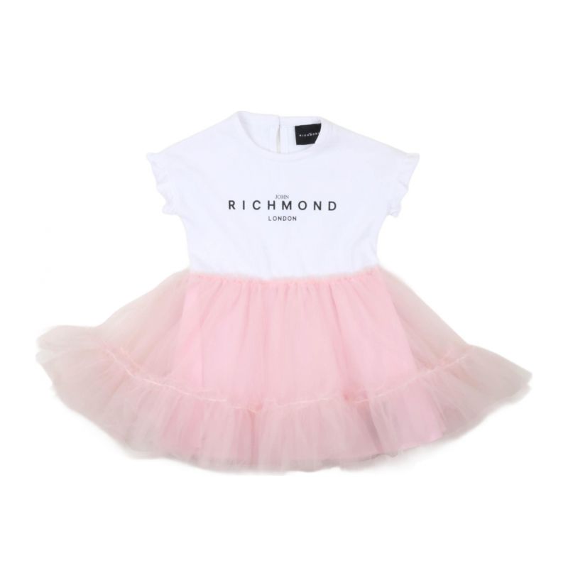 Детска рокля JOHN RICHMOND RIP25043VE-WHITE-PINK