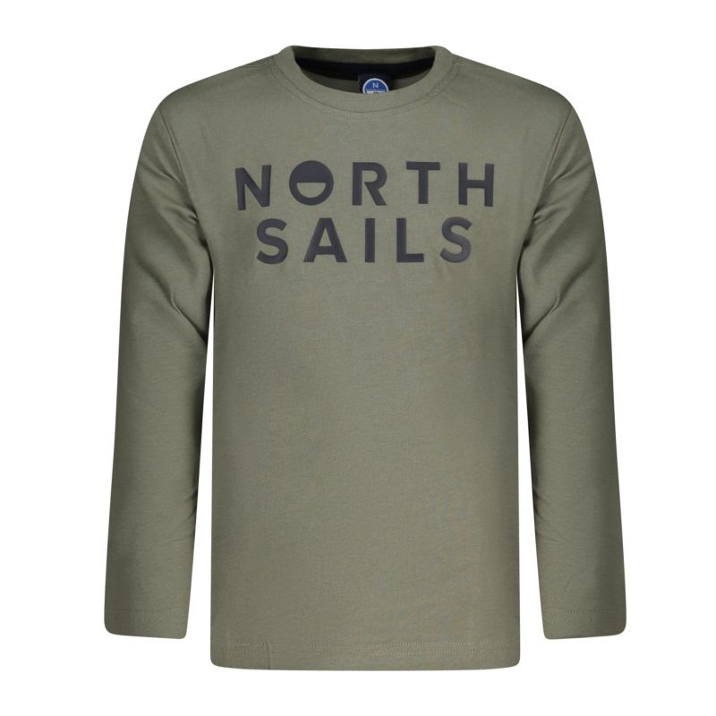 Детска тениска с дълъг ръкав , зелена NORTH SAILS 795232000_VE0921