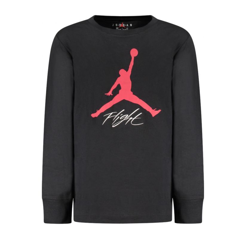 Детска тениска с дълъг ръкав , черна JORDAN 95C892_NEBLACK